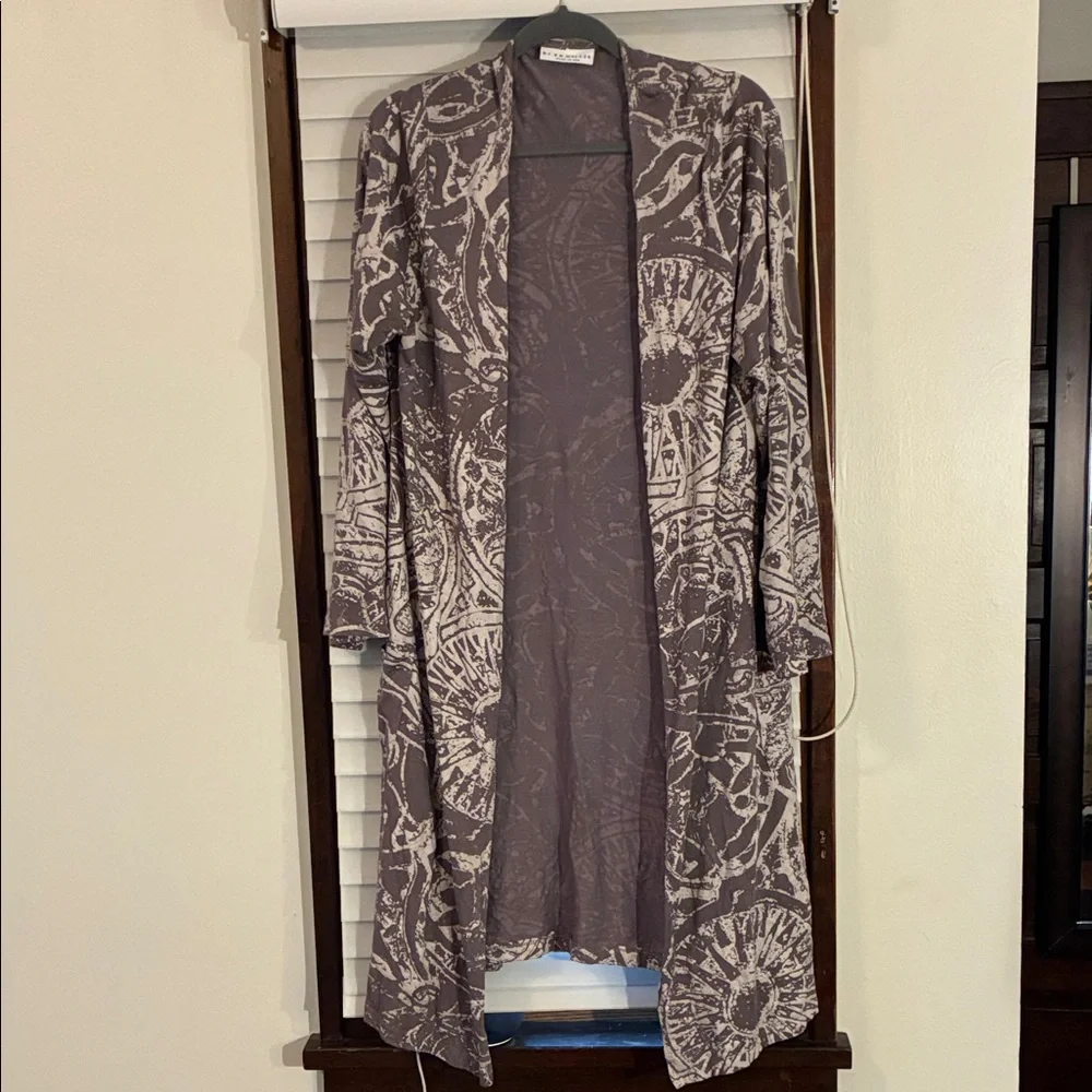 bryn Walker Gray and Cream Patterned Jacket - Picture 1 of 11